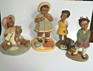 4 Vintage Martha Holcombe Figurines Kezia Maya Alisa Tish