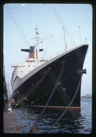 1967 Ss France Cruise Ship French Line Le Havrs 35mm Kodak Slide
