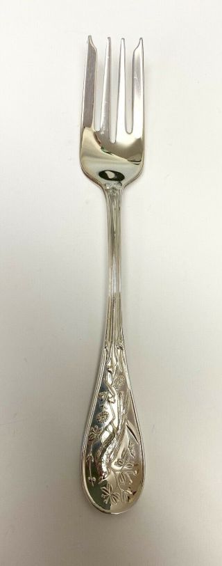 Tiffany & Co.  Sterling Silver Audubon Pattern No Mono 6 3/4 " Salad Fork A,