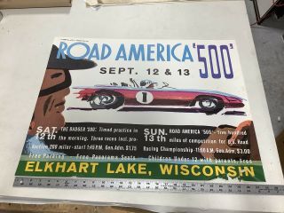 3 Road America June Sprints Badger500 Originalposters 63 64 Elkhart Lake 0714 - 13