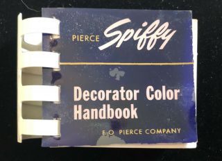 Vintage Paint Color Fan Deck Pocket Size Pierce Spiffy Decorator Handbook