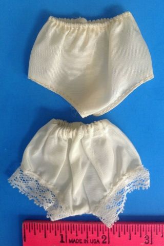 Vintage DOLL WHITE PANTIES Little Miss Revlon,  Shirley Temple,  Ginny 2