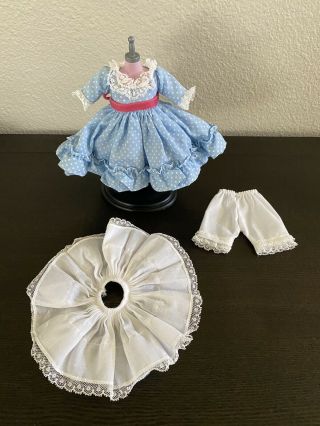 Madame Alexander Miss Muffet Doll Clothes Dress,  Slip & Pantaloons For 8 " Doll