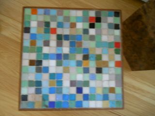 Mid Century Modern Glass Mosaic Tile Table Mccobb Style