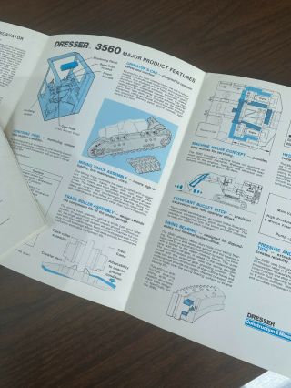 Marion Dresser - 3560 Excavator - Vintage Brochure Mining Equipment Orig 1985 3