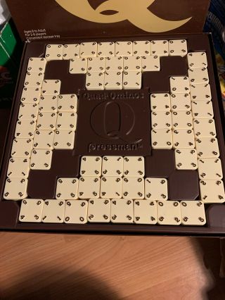 Vintage Quad - Ominos Ultimate Domino Tile Board Game Pressman 1978 Complete