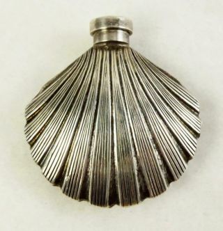 Vintage Tiffany & Co.  Sterling Silver Clam Shell Perfume Bottle Dabber