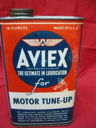 Vintage Aviex Motor Tune - Up Can 16 Ozs