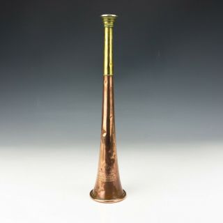 Antique Kohler & Sons - Copper & Brass Fox Hunting Horn - Lovely