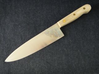 Vintage Chicago Cutlery 42s Chef Knife 8 " Stainless Blade,  Wood Handle 11