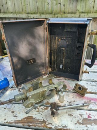 Vintage Weslock Professional Door Hardware Boring Jig Kit W Case Hole Maker Pics