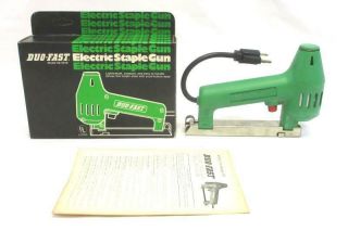 Vintage Duo Fast Electric Staple Gun Model Xe - 5018 Compact Box Instructions