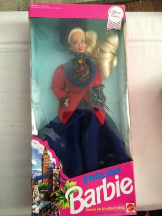 Barbie England English Dolls Of The World 1991 No 4973 Nrfb