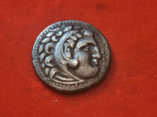 Drachme Alexandre Le Grand Tête De Lion 336 - 323 Av Jc.  Monnaie Antique.