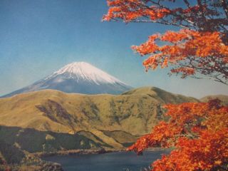 Vintage Paa Pan American World Airways Flying Clippers Japan Mt Fuji Poster