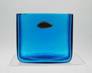 Vintage Blenko Hand Blown Glass Vase - 3729 - 1 3