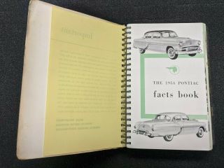 1954 Pontiac Dealer Facts Book Chieftain Star Chief Catalina Rare Auto 2
