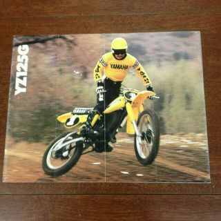 Yamaha 1980 Yz125 Yz125g Brochure Vintage Motocross Twinshock Ahrma Vmx