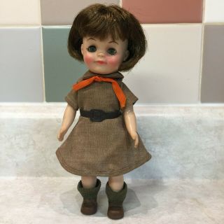 Vintage 1965 Effanbe " Brownie " Girl Scout Doll 8 1/2 " Tall