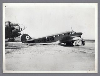 Luftwaffe Captured Caudron Goeland C.  445 D - Ogag Vintage Photo Avion German