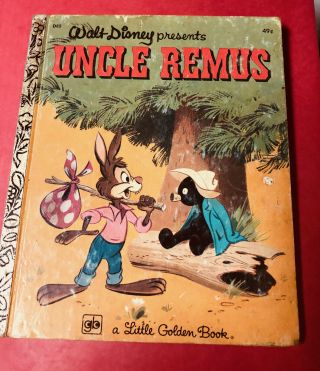 Vintage Walt Disney Uncle Remus Little Golden Book - - 26th Printing 1974,  Rare