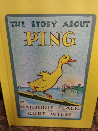 Vtg The Story About Ping Book By Marjorie Flack And Kurt Wiese 1961 Hardcover
