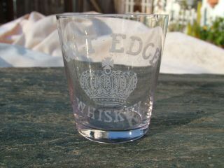 Vintage Pre Prohibition Gilt Edge Whiskey Shot Glass