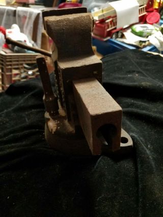 Vintage Chas Parker No 973 Swivel Bench Vise Needs Work Project Piece 3