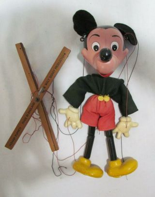 Pelham Walt Disney Mickey Mouse Marionette Puppet Doll Vintage Made In England