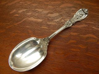 Antique Reed & Barton Francis 1 Old Mark Sterling Silver Serving 9 3/8 In Spoon