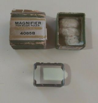Vintage K&e Magnifier For Slide Rules - 4085b - Pat 8 - 20 - 11 - Box