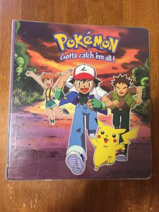 Pokemon Ash & Pikachu 3 - Ring Vintage Binder,  20 Pages