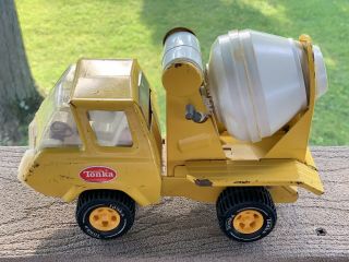Vintage 1970’s Tonka Mini Cement Mixer Truck Pressed Steel Metal Toy 8” Long
