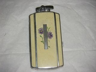 Vintage Ronson Art Deco Lighter W Cigarette Case