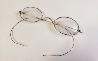 14k Antique Eyeglasses.  Marked And.  Solid Gold Spectacles.  Early 1900 