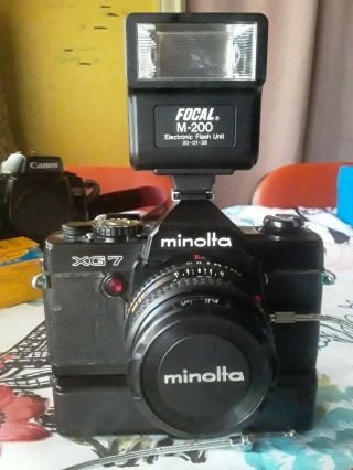 Minolta Xg7 Camera Vintage Minolta Rokkor - X 45mm 1:2 Lens Minolta Auto Winder G