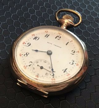 Vintage Seth Thomas Pocket Watch 7 Jewel Not Running