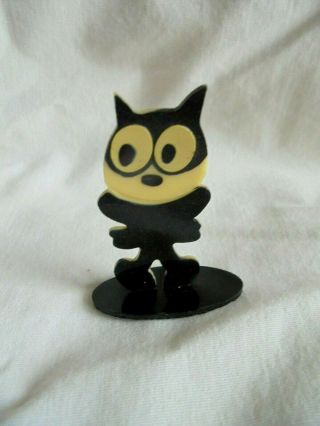 Vintage Felix The Cat Cartoon Character Celluloid Place Card Holder