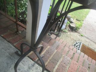 Vintage Wrought Iron Tile Top Table 2