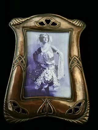 Charming Art Nouveau,  Jugendstil,  Copper Photo Frame