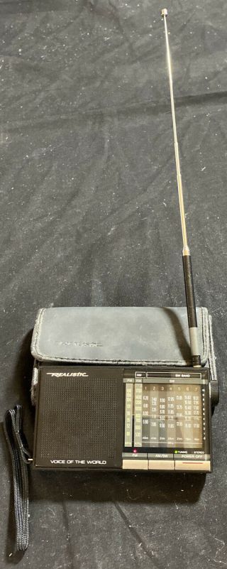 Vintage Realistic Dx - 342 Am/fm/sw,  9 Band Transister Radio,  &