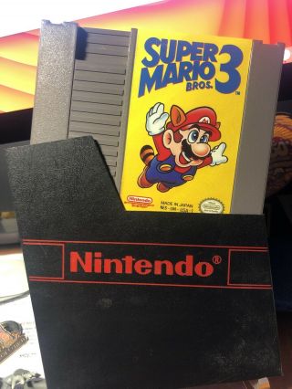 Mario Bros.  3 Nes Cartridge 1990 Vintage Gaming Retro