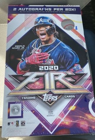 2020 Topps Fire Hobby Box 2 Auto’s Per Box Luis Robert? Mike Trout?