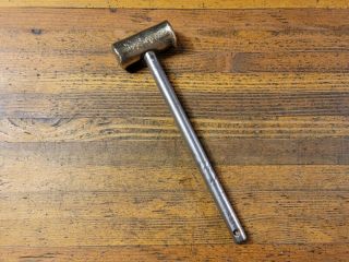 Antique Tools Brass Hammer • Vintage Tools Machinist Anvil Hammer Forge 2lbs☆usa