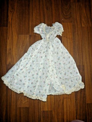 Vintage Madame Alexander 20 Inch Cissy Doll Flowered Nylon Day Dress - Tlc