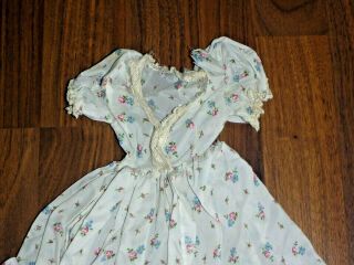 Vintage Madame Alexander 20 inch Cissy Doll Flowered Nylon Day Dress - TLC 2