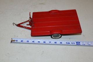 Vintage Tru Scale Tilt Trailer,  Flat Bed W/ Winch,  Farm Implement Toy S Hook