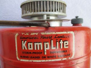 vintage Kamplite model IL - 11A inverted gas lantern shade 2