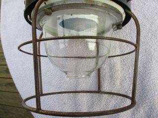 vintage Kamplite model IL - 11A inverted gas lantern shade 3
