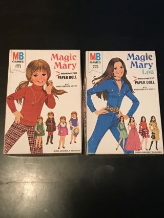 Magic Mary And Magic Mary Lou Magnetic Paper Dolls